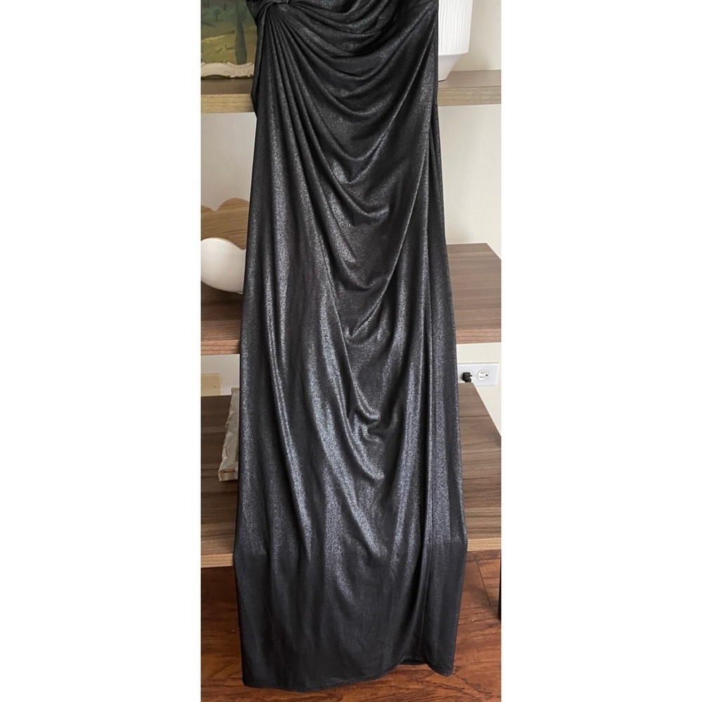Tadashi Shoji Draped One Shoulder Dress, Size Small Prom Party Formal Event - Picture 3 of 16